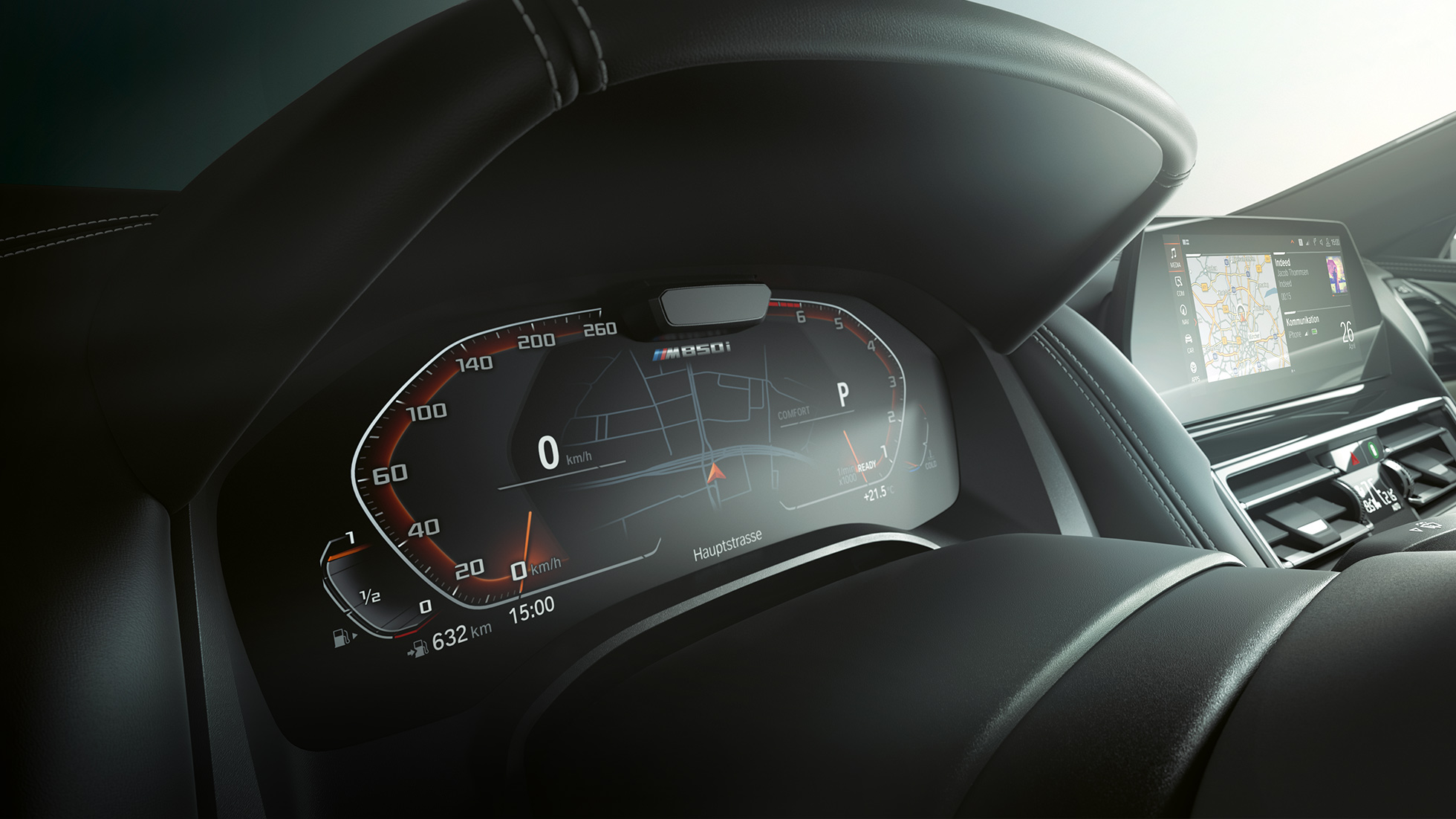 BMW M850i xDrive, combiné des instruments, Driving Assistant Pack Plus G14. BMW M850i xDrive, combiné des instruments, Driving Assistant Pack Plus G14.