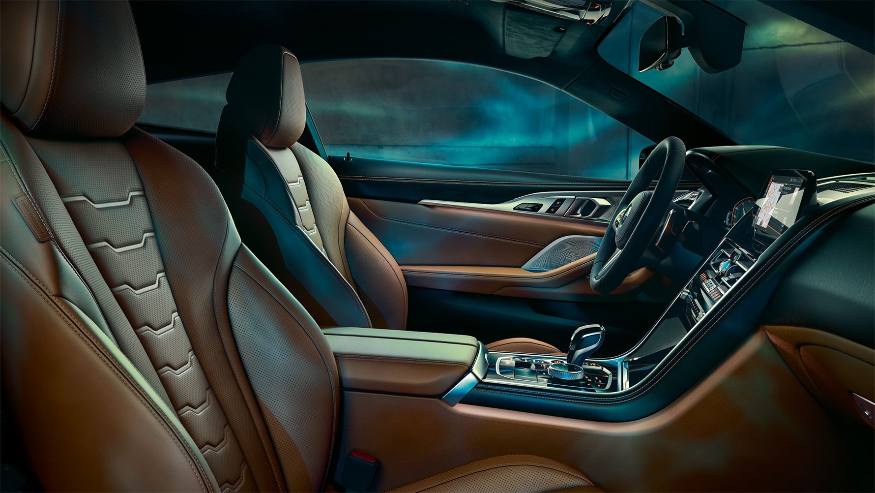 Het interieur van de BMW 8 Reeks Coupé met BMW Individual uitrusting Het interieur van de BMW 8 Reeks Coupé met BMW Individual uitrusting.