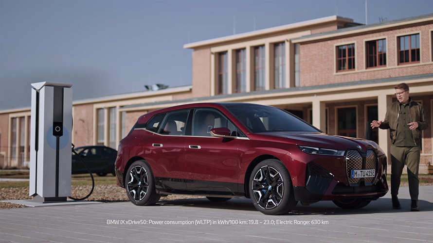 BMW iX i20 elektrische SUV BMW Charging video BMW iX i20 2021 elektrische SUV BMW Charging video