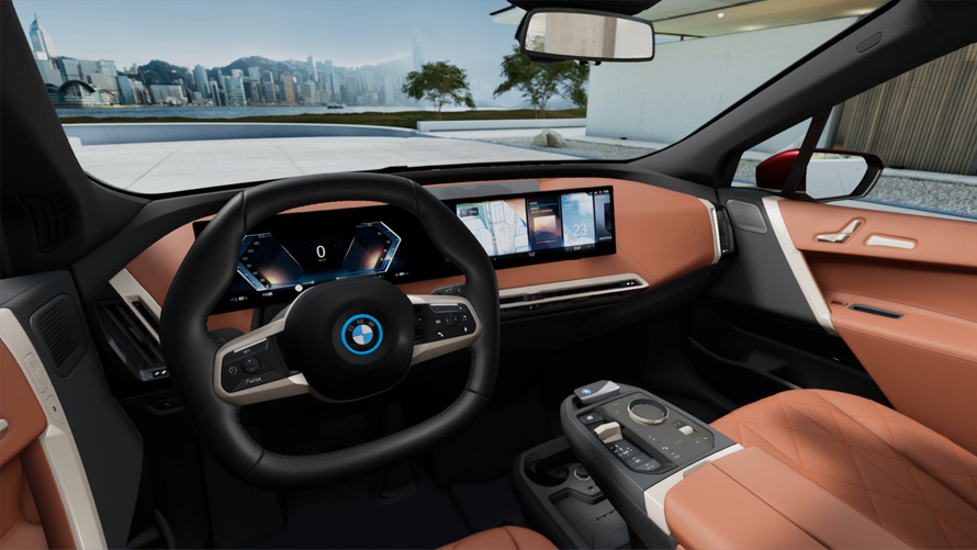 BMW iX i20 elektrische SUV interieur BMW iX i20 2021 elektrische SUV interieur