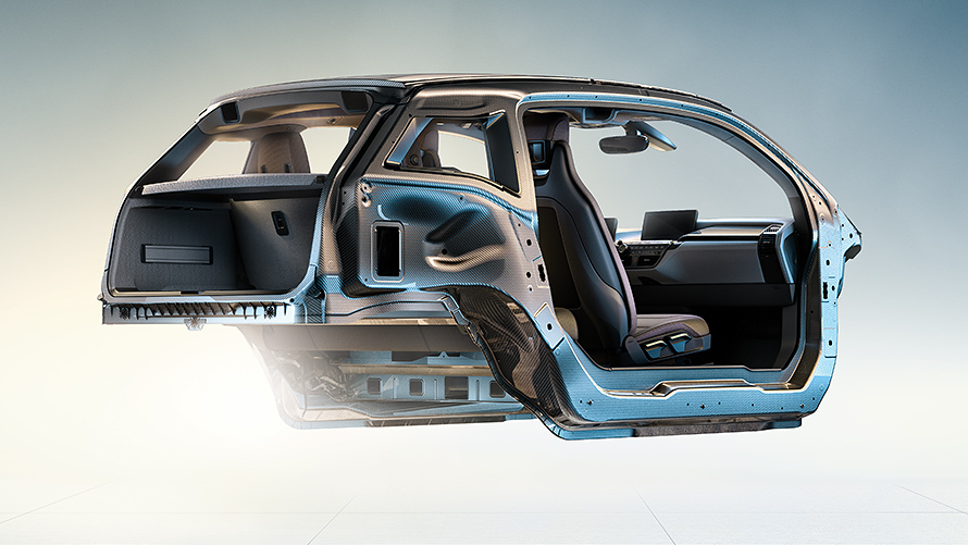 BMW i3 architecture légère I01 : La carrosserie innovante de la BMW i3 architecture légère en carbone I01