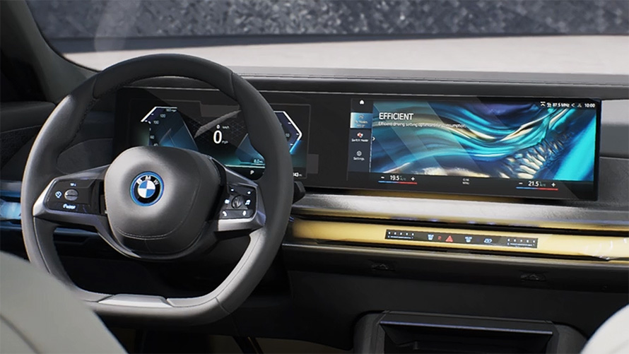BMW i7 G70 Smart Interieur video BMW i7 G70 Smart Interieur in video