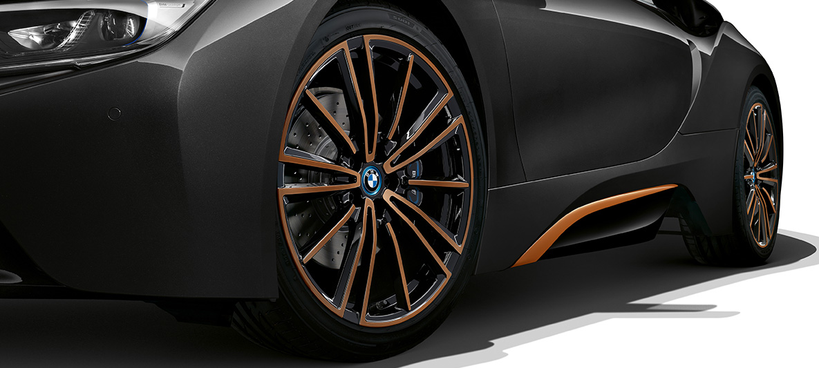 Jante en alliage léger en E-Copper, BMW i8 Coupé Ultimate Sophisto Edition I12 Jante en alliage léger en E-Copper, BMW i8 Coupé Ultimate Sophisto Edition, extérieur I12
