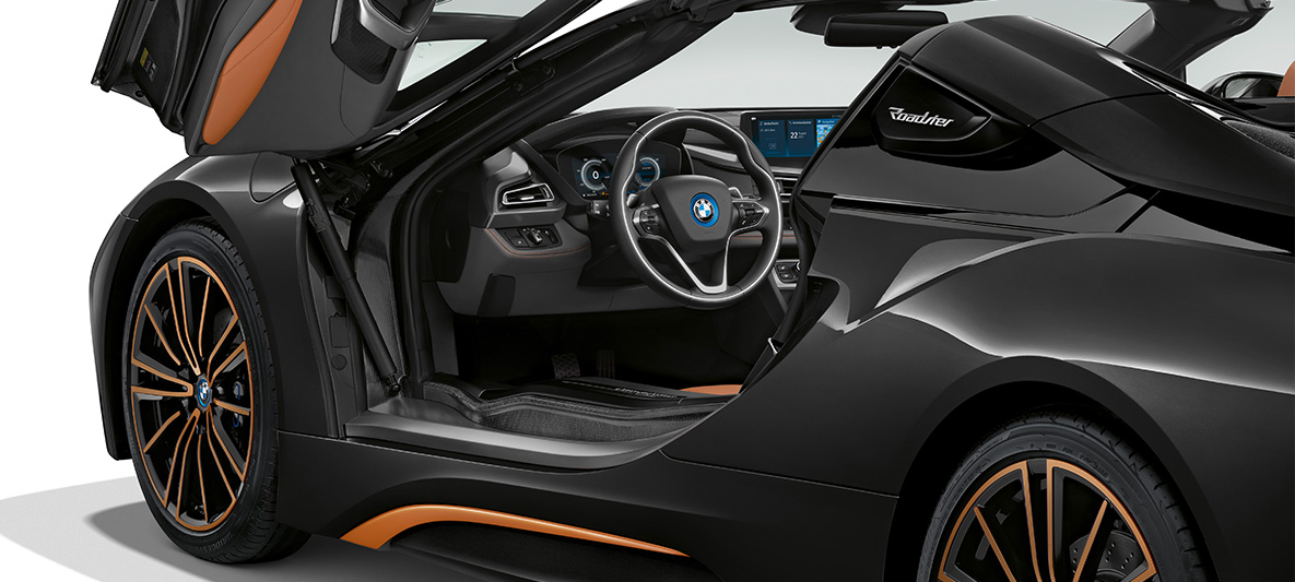 Wing doors, BMW i8 Roadster Ultimate Sophisto Edition I15 Open wing doors, BMW i8 Roadster Ultimate Sophisto Edition, Sophisto Grey I15