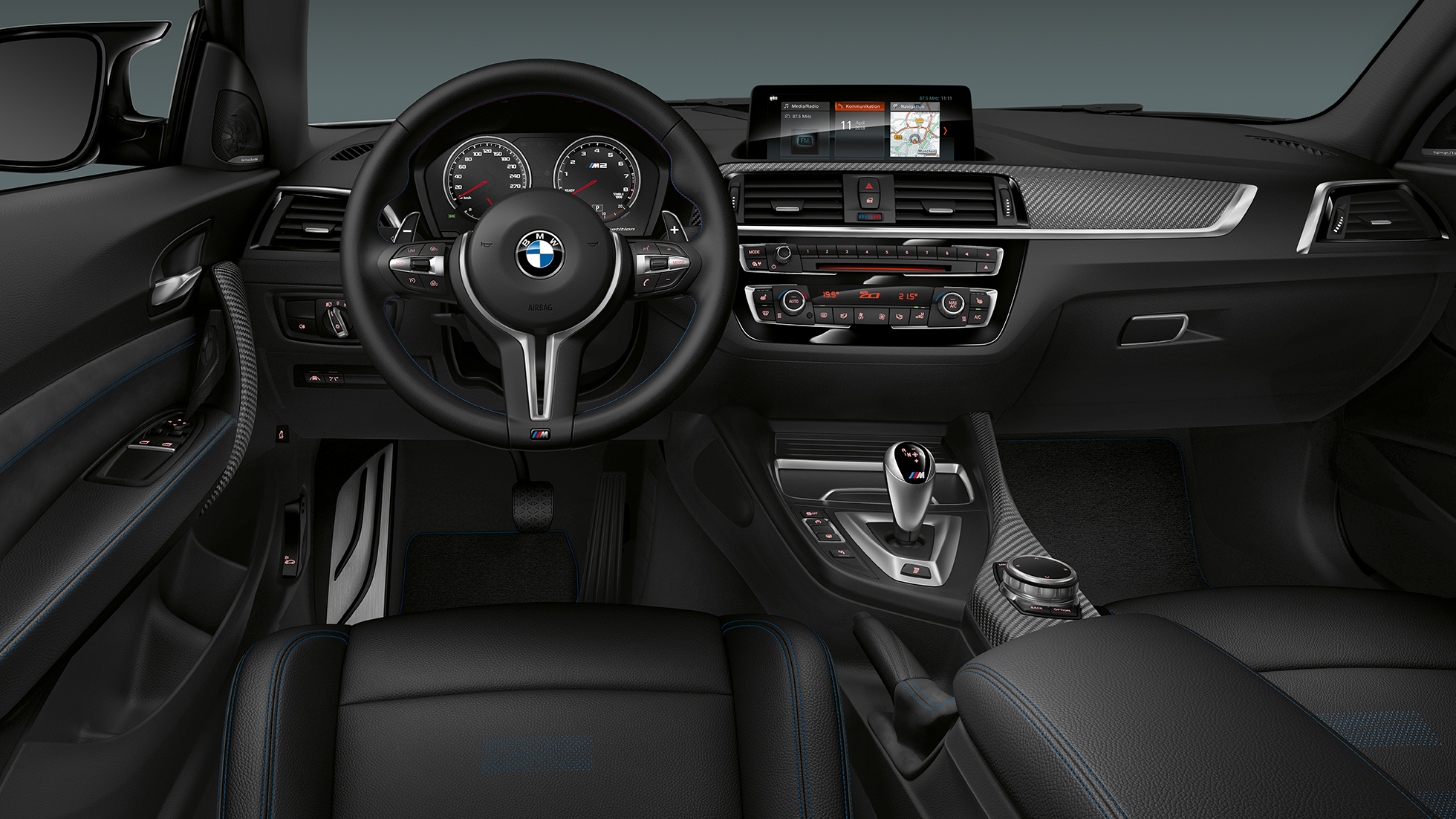 Cockpit BMW M2 Competition F87 Cockpit BMW M2 Competition F87 2018 Hockenheim Silber metallic interieur