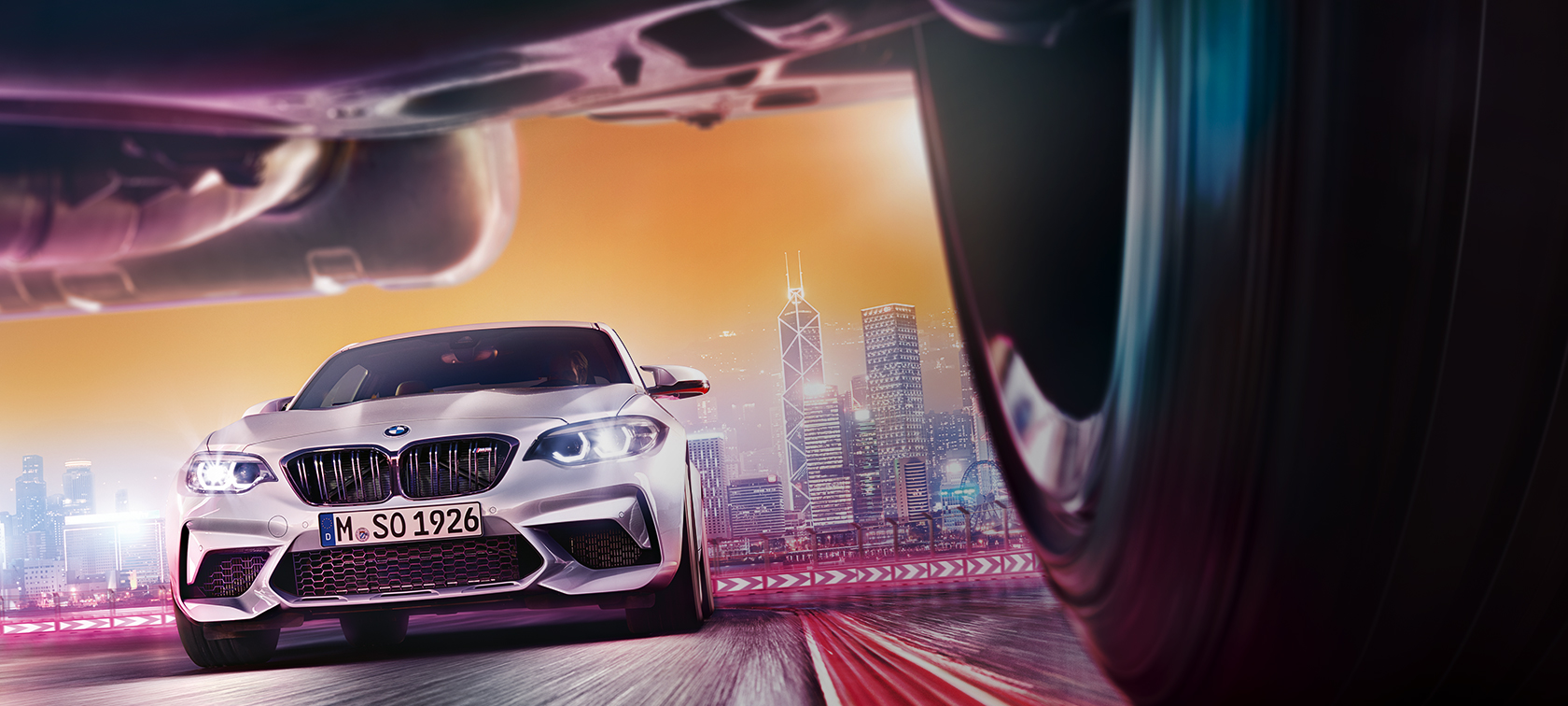 BMW M2 Competition F87 BMW M2 Competition F87 2018 Hockenheim Silber metallic vooraanzicht
