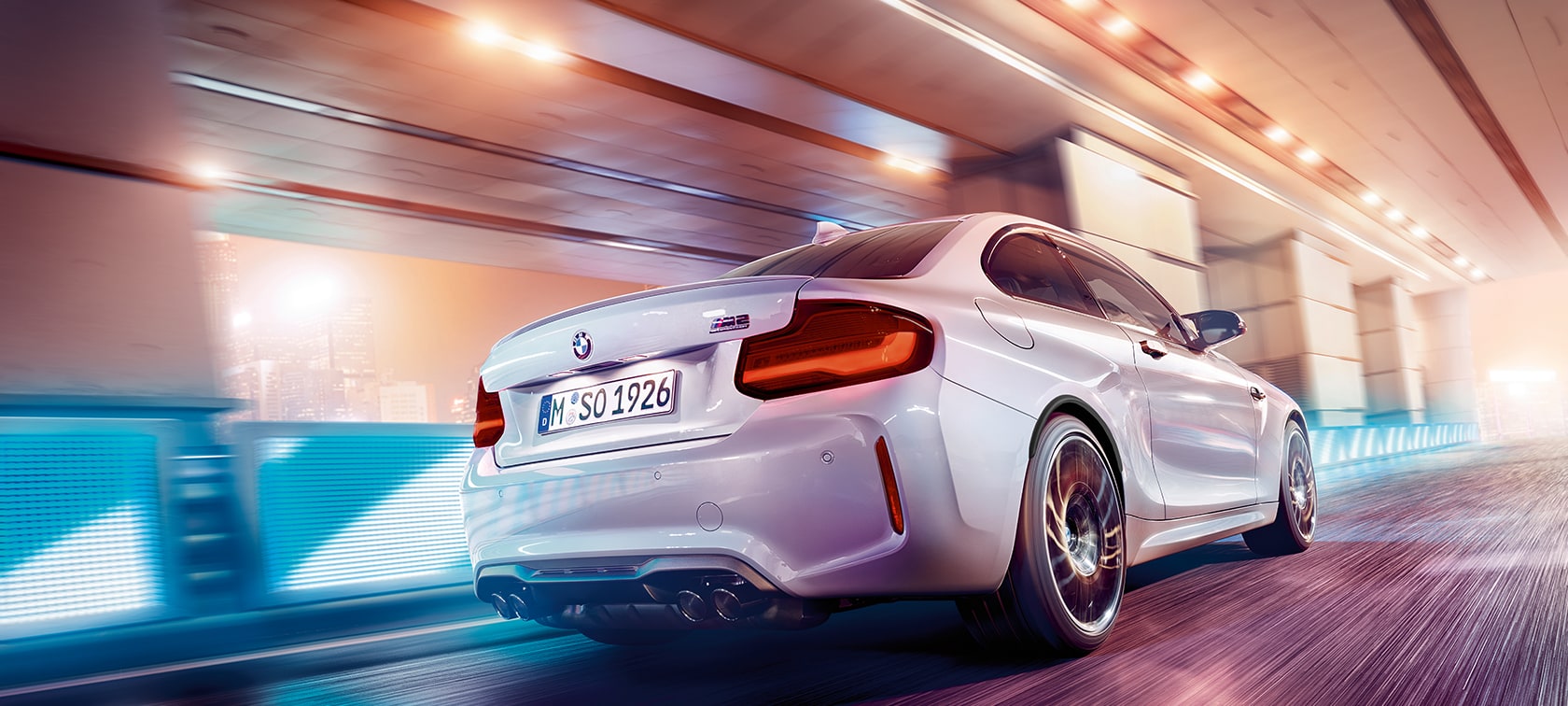 Modèles équipements BMW M2 CS F87 Modèles équipements BMW M2 CS F87 Misano Blau metallic vue