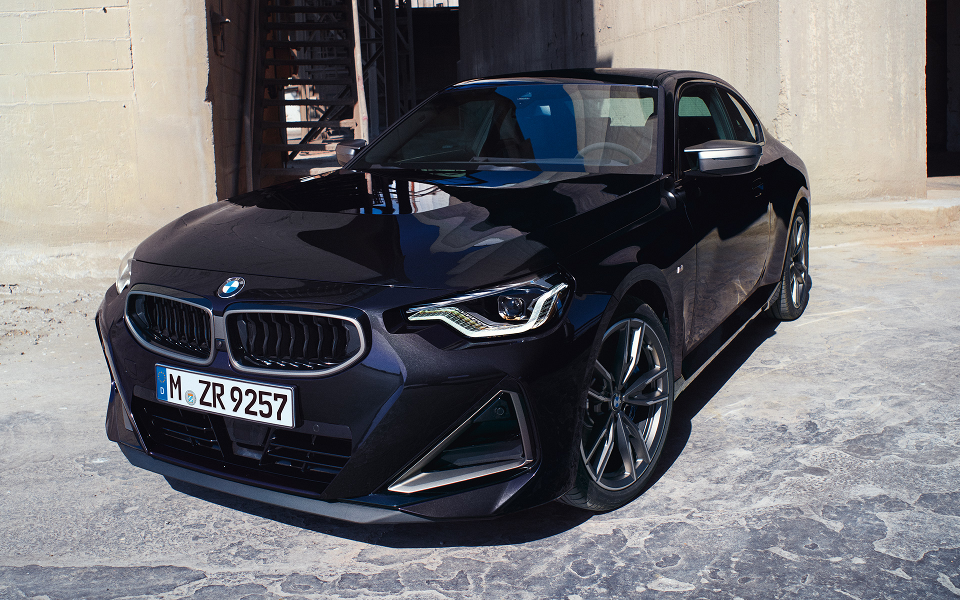 BMW M240i G42 design voorkant impressie Design voorkant impressie BMW M240i G42