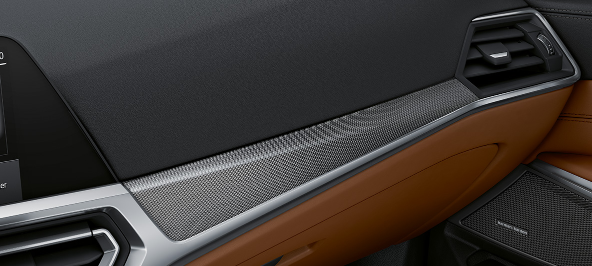 BMW Individual decoratieve lijsten in Aluminiumgewebe hochglänzend BMW M3 Berline 2020 G80 interieur BMW Individual decoratieve lijsten in Aluminiumgewebe hochglänzend met sierlijsten Perlglanz Chrom BMW M3 Berline G80 2020 interieur
