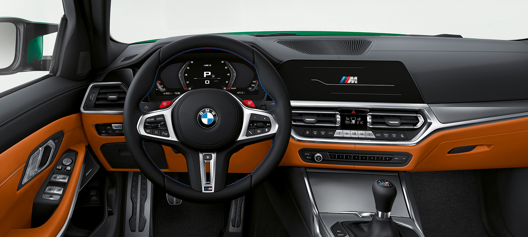 BMW M3 Berline G80 2020 cockpit BMW M3 Berline G80 2020 M cockpit interieur