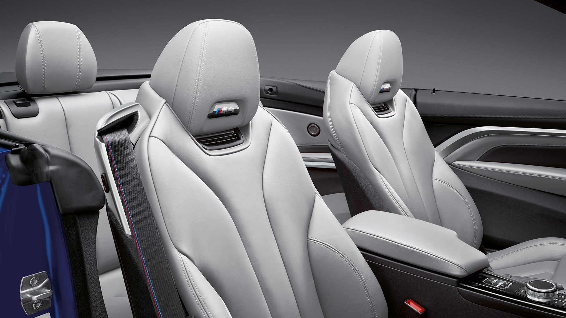 BMW M4 Cabrio, interieur BMW M4 Cabrio, design, bekleding, binnenruimte, interieur