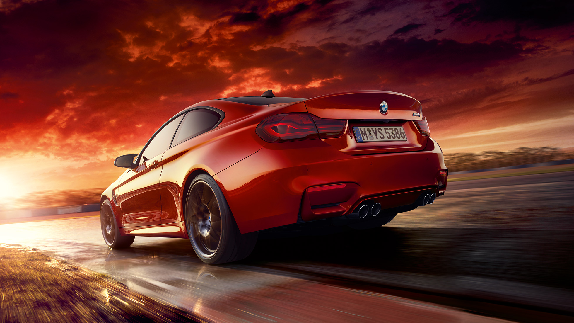 BMW M4 Coupé, achteraanzicht BMW M4 Coupé, design, achteraanzicht
