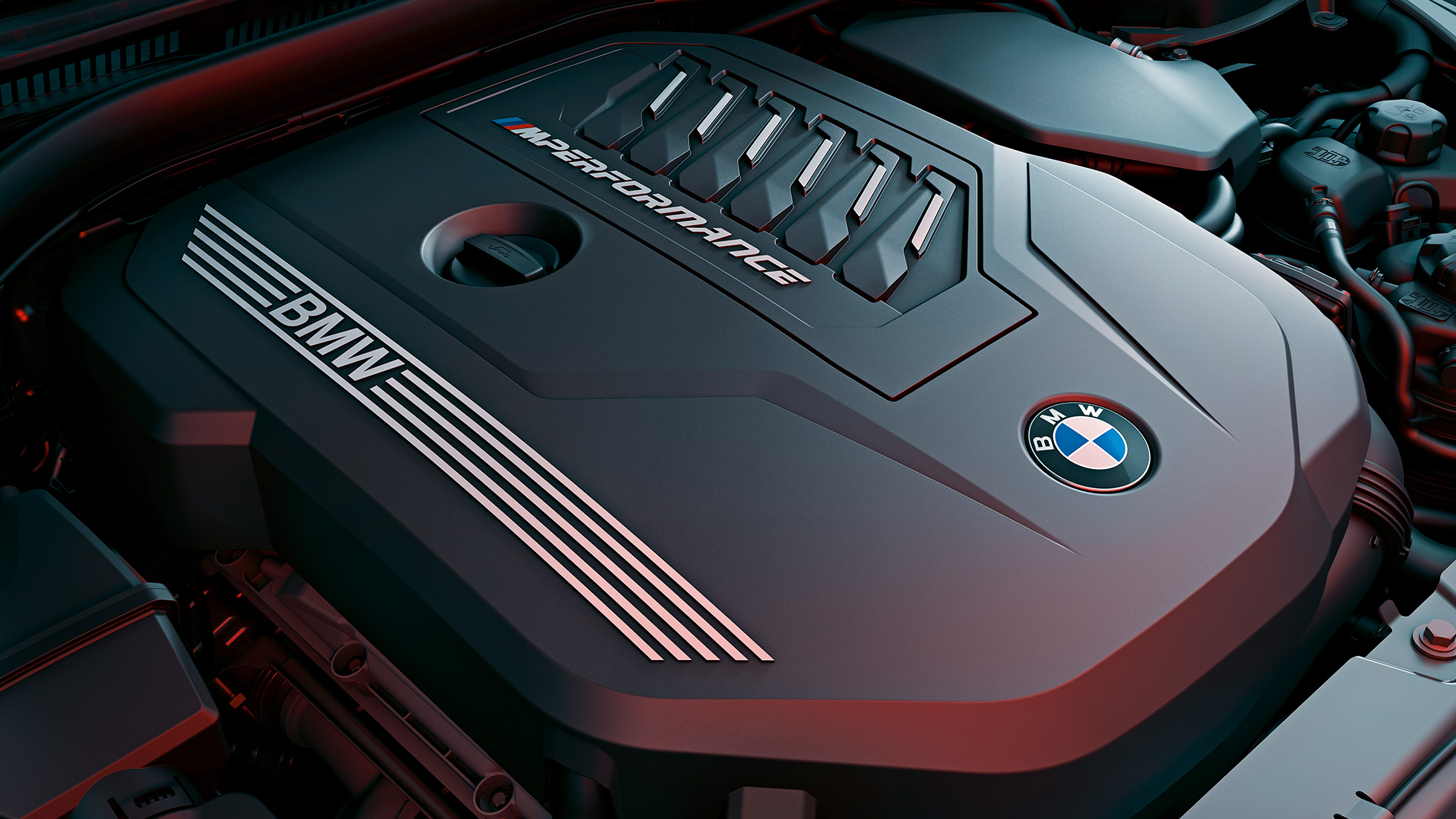 BMW M TwinPower Turbo benzinemotor BMW M440i xDrive Coupé G22 2020 BMW M TwinPower Turbo 6-cilinder-in-lijn benzinemotor BMW M440i xDrive Coupé G22 2020 close-up