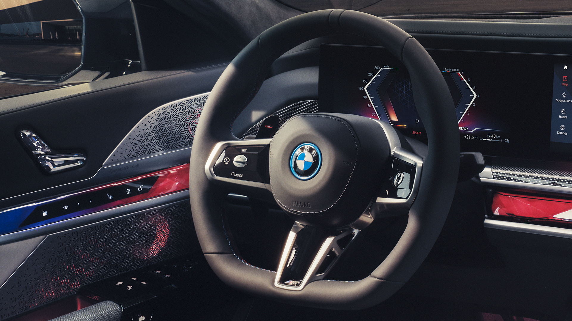Lederen M stuur BMW M760e xDrive G70 Lederen M stuur BMW M760e xDrive G70
