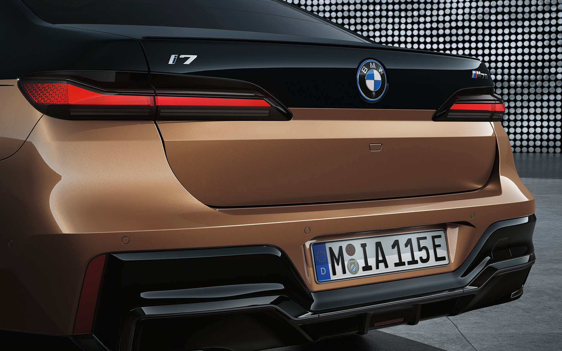 Becquet arrière M BMW i70 M70 xDrive Berline G70 BMW i7 M70 xDrive Limousine G70 becquet arrière M