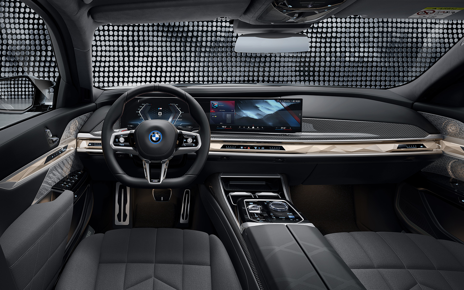 Poste de conduite BMW i7 M70 xDrive Berline G70 BMW i7 M70 xDrive Berline G70 habitacle poste de conduite