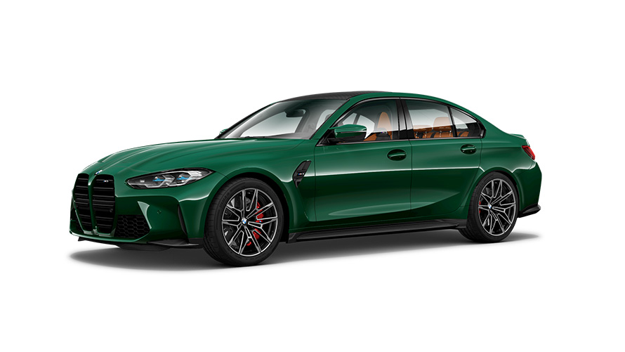 BMW M modellen BMW M3 G80 driekwart zijaanzicht BMW M modellen BMW M3 G80 driekwart zijaanzicht