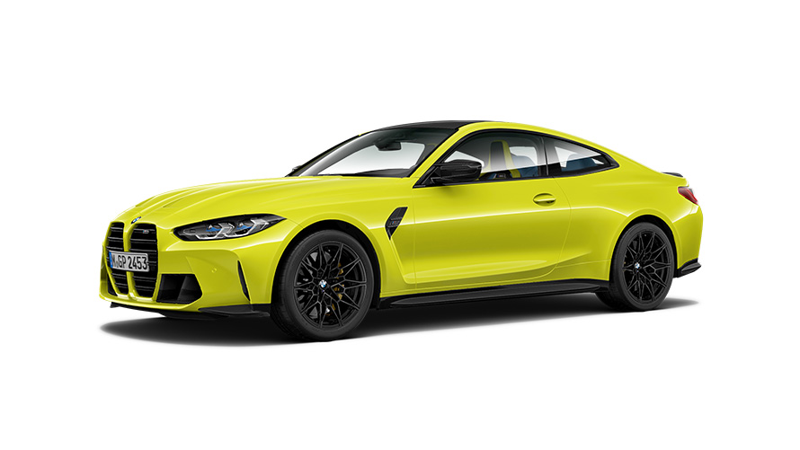 BMW M modellen BMW M4 G82 driekwart zijaanzicht BMW M modellen BMW M4 G82 driekwart zijaanzicht