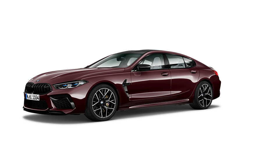 BMW M modellen BMW M8 Gran Coupé F93 driekwart zijaanzicht BMW M modellen BMW M8 Gran Coupé F93 driekwart zijaanzicht