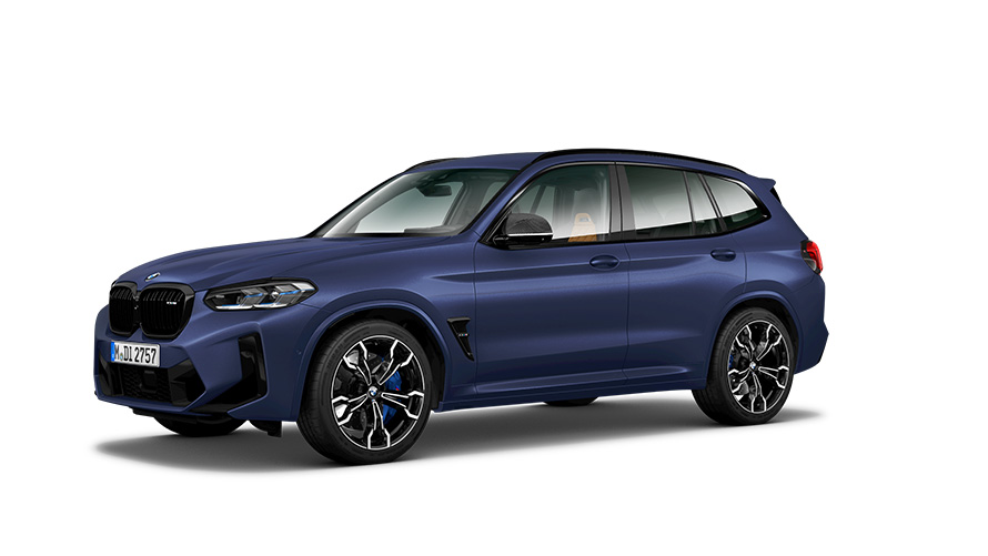 BMW M modellen BMW X3 M F97 driekwart zijaanzicht BMW M modellen BMW X3 M F97 driekwart zijaanzicht