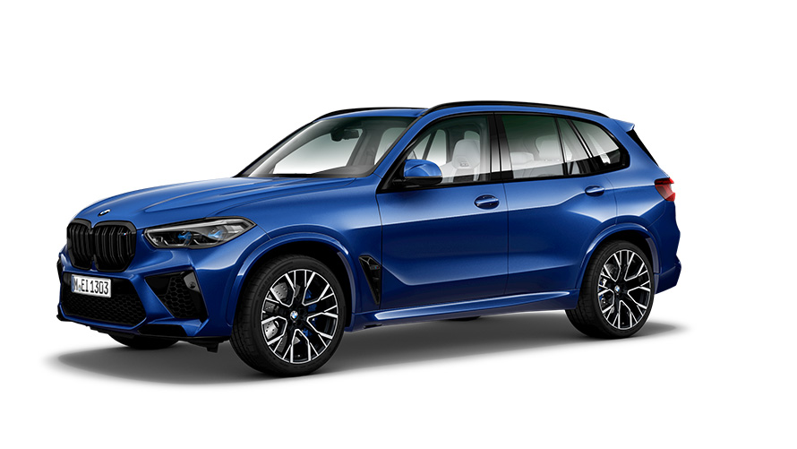 BMW M modellen BMW X5 M F95 driekwart zijaanzicht BMW M modellen BMW X5 M F95 driekwart zijaanzicht