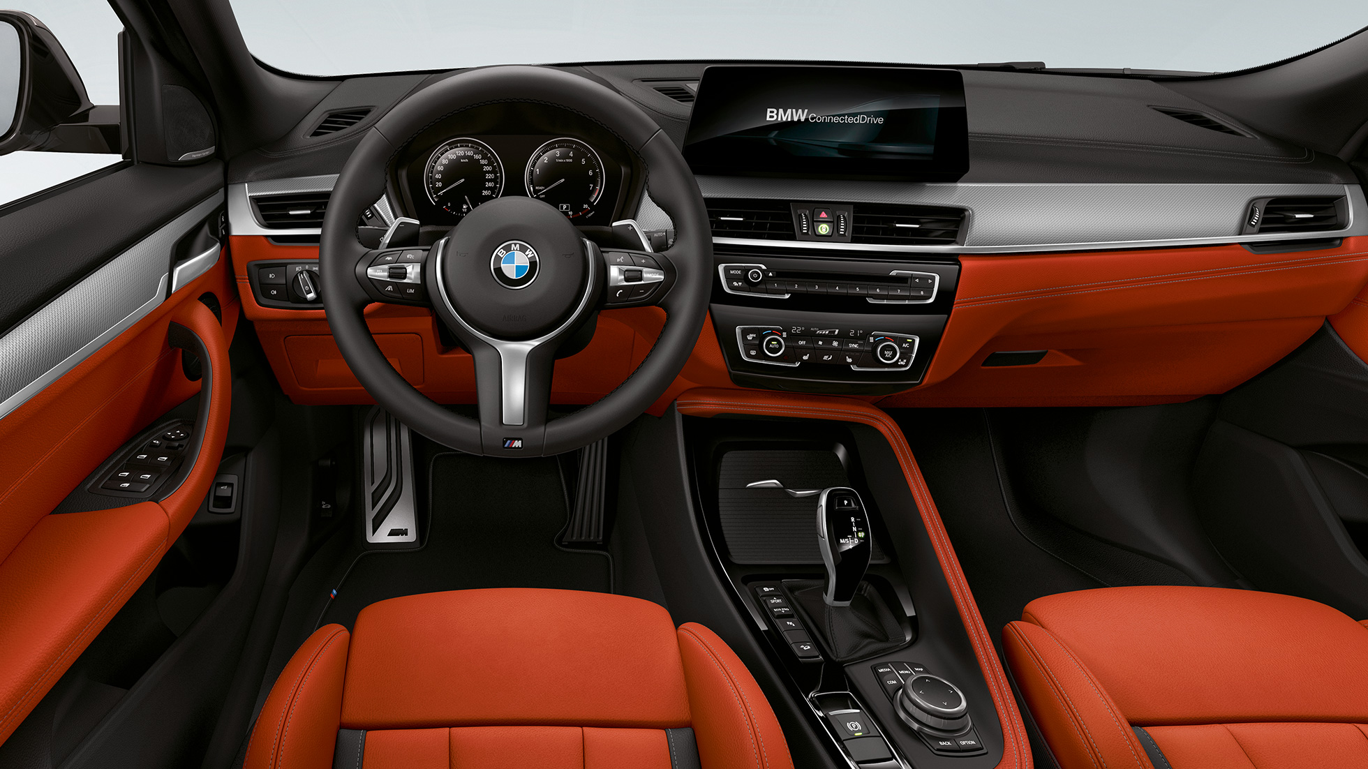 Lederen M stuur BMW X2 M35i SUV Lederen M stuur BMW X2 M35i SUV F39 interieur