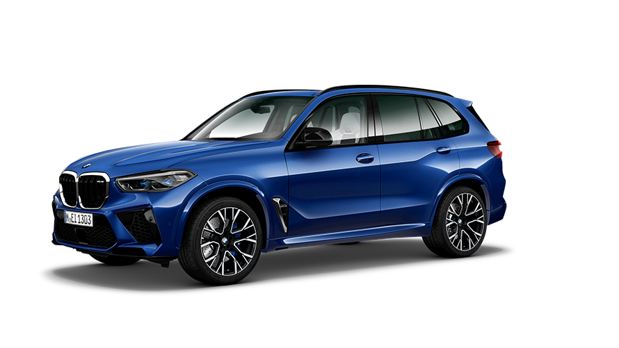 BMW X-modellen BMW X5 M wagen G05 MP driekwart zijaanzicht BMW X-modellen BMW X5 M wagen G05 MP driekwart zijaanzicht