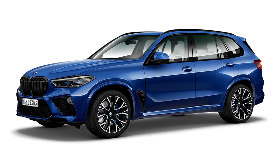 BMW X5 M G05 MP vue de trois quarts de profil BMW X5 M G05 MP vue de trois quarts de profil