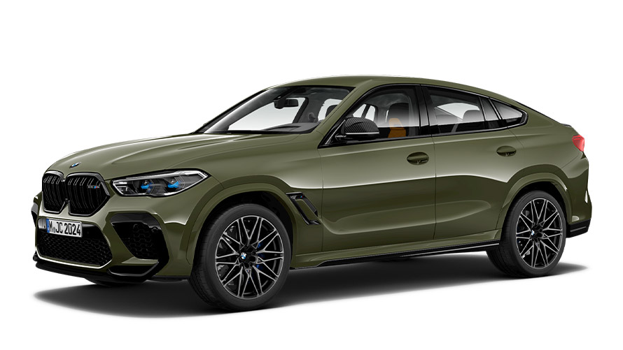BMW X6 M G06 MP vue de trois quarts de profil BMW X6 M G06 MP vue de trois quarts de profil