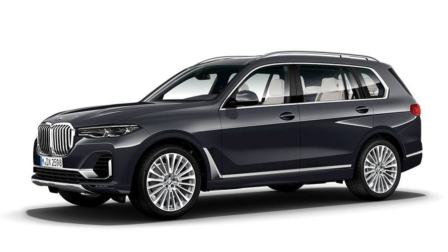 BMW X-modellen BMW X7 G07 driekwart zijaanzicht BMW X-modellen BMW X7 G07 driekwart zijaanzicht