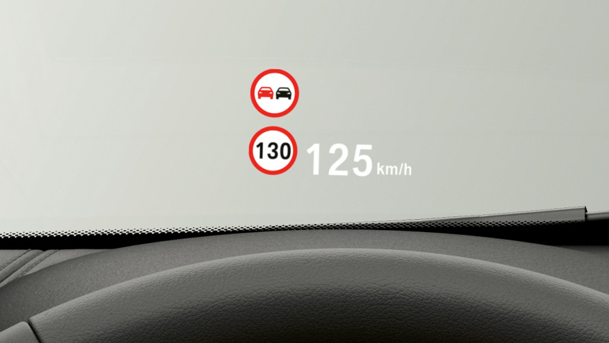 BMW X1, Head-Up Display F48. BMW X1 interieur, met zicht op het Head-Up Display F48.