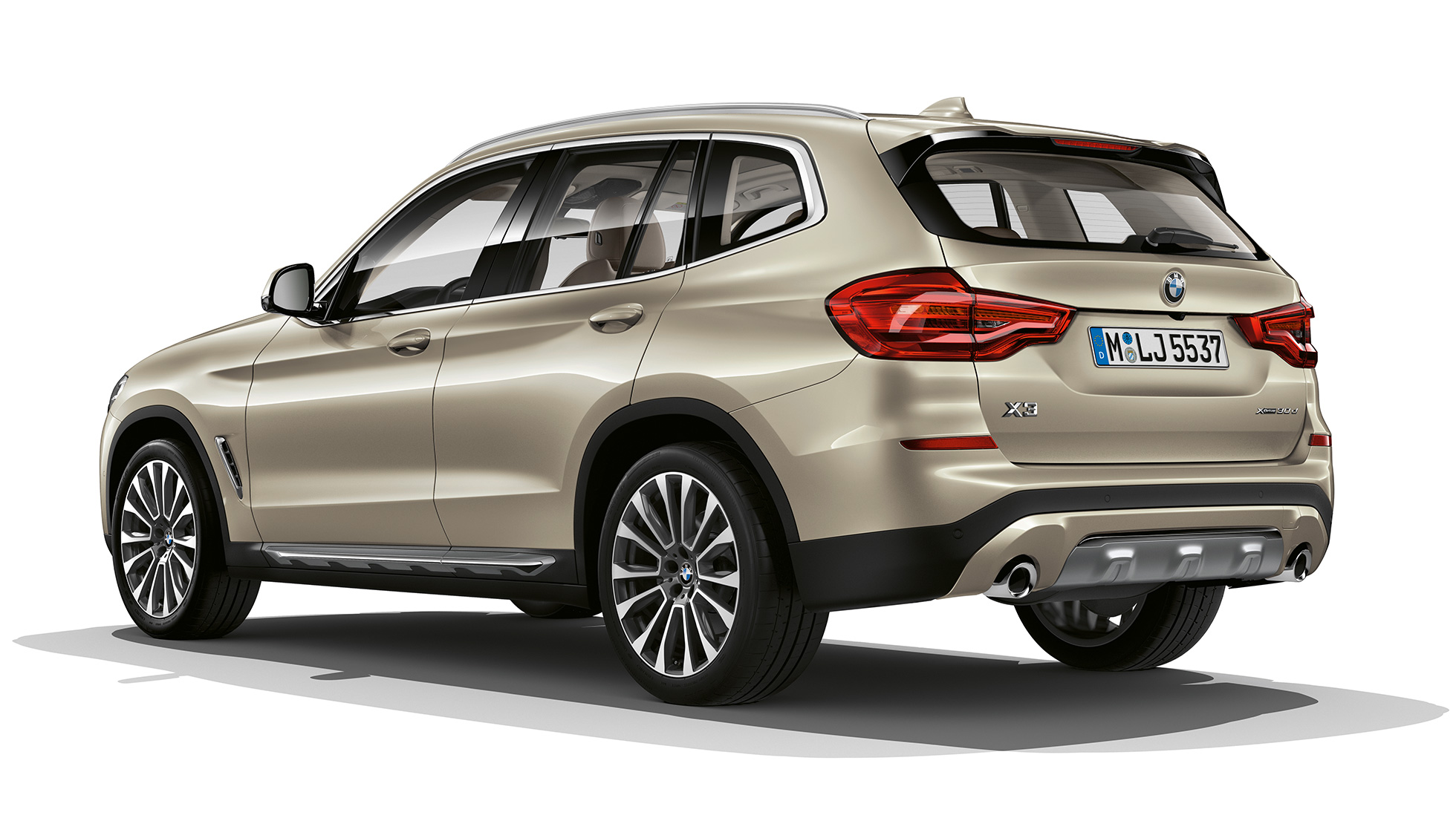 BMW X3 M40i, Modèle Luxury, vue de trois quarts de la poupe G01 BMW X3 M40i, Modèle Luxury, vue de trois quarts de la poupe G01