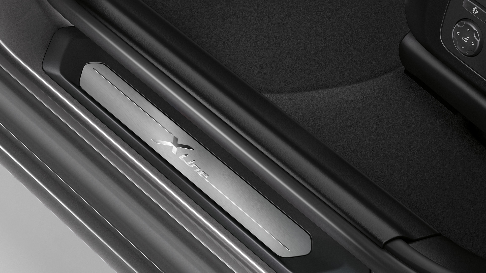 BMW X3 M40i, Model Luxury Line, door sill finisher G01 BMW X3 M40i, Model Luxury Line, door sill finisher G01