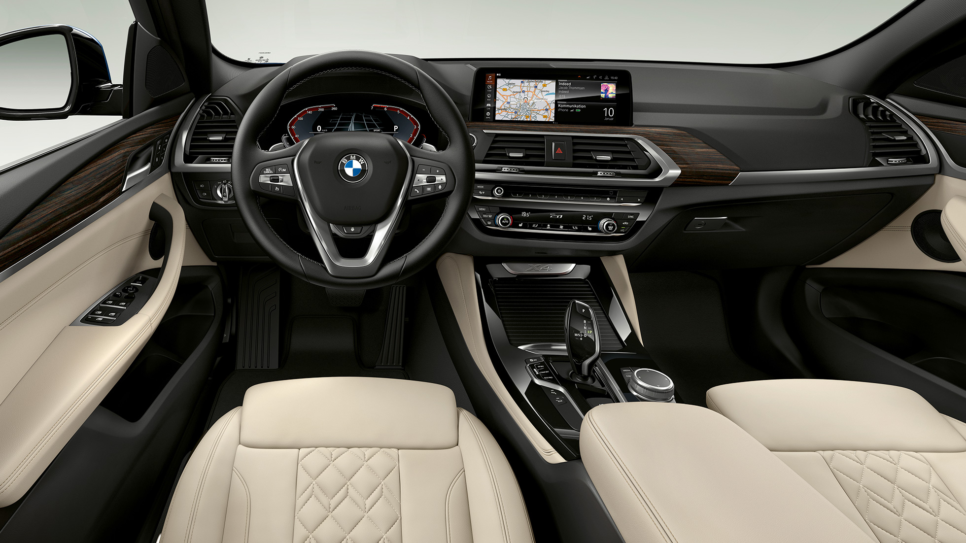 Poste de conduite de la BMW X4 Mdèle xLine G02 Poste de conduite de la BMW X4 xDrive20d Modèle xLine G02 2018 habitacle