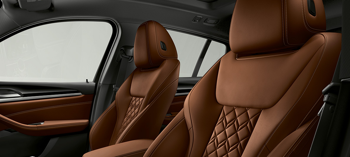Intérieur cuir étendu Merino Tartufo BMW Individual, BMW X4 G02 Intérieur cuir étendu Merino Tartufo BMW Individual, BMW X4 G02 2018, intérieur