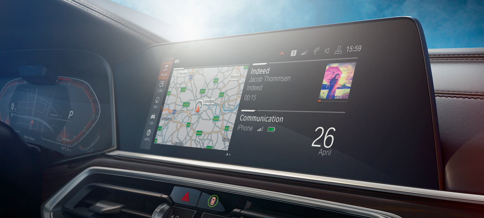 BMW X5 cockpit Cockpit en bedieningsconcept van de BMW X5