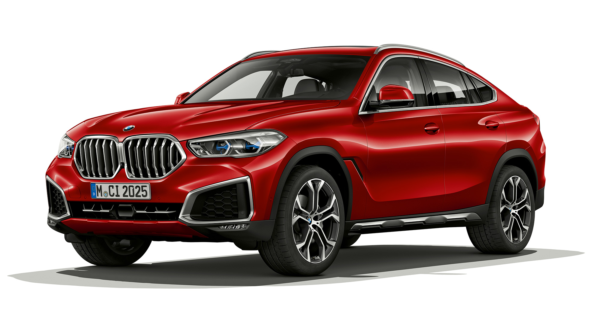BMW X6 SUV met BMW xLine, exterieur G06. BMW X6 SUV met BMW xLine in driekwart vooraanzicht G06.