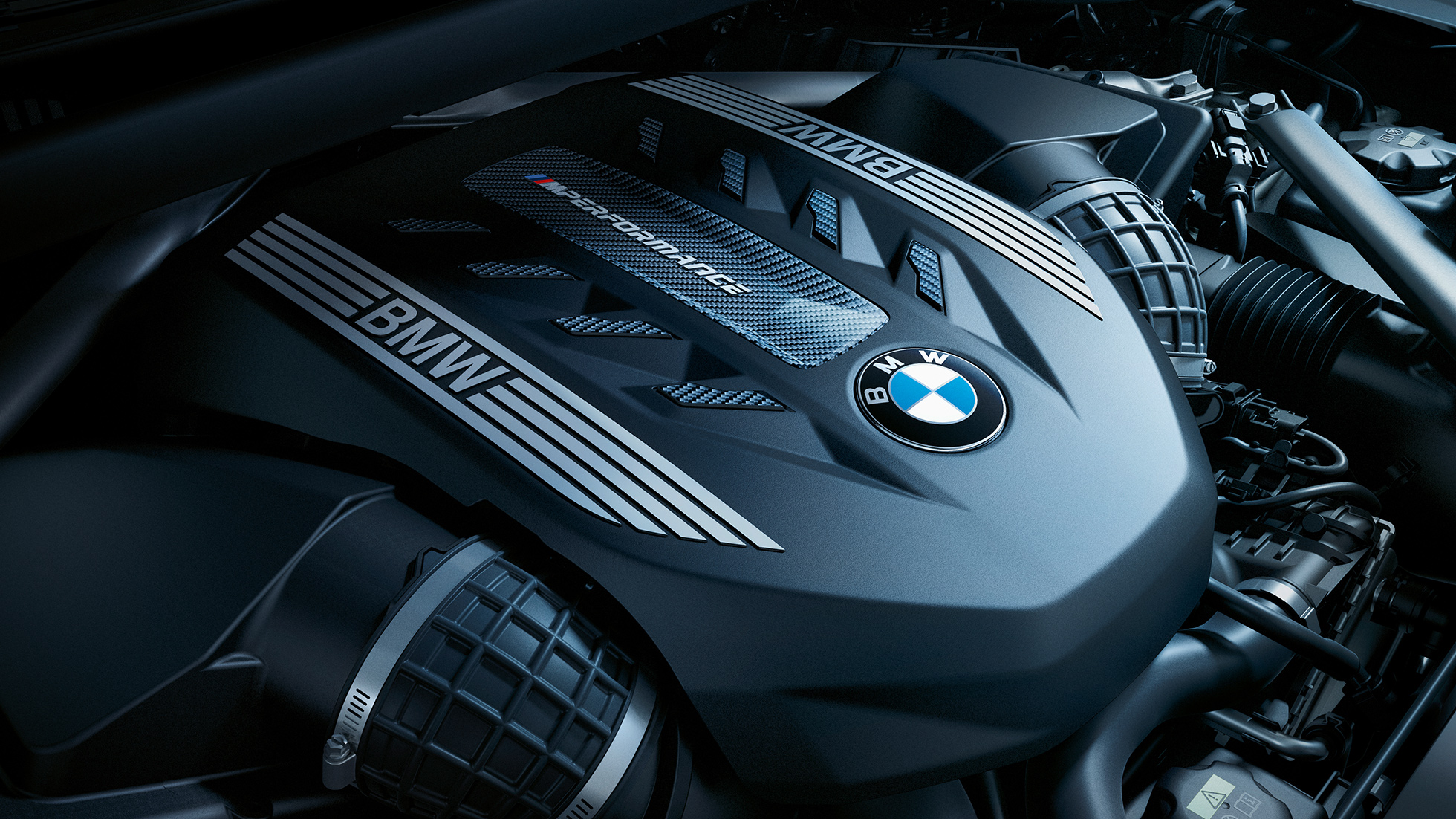 BMW X6 motor G06. Close-up van de BMW X6 motor G06.