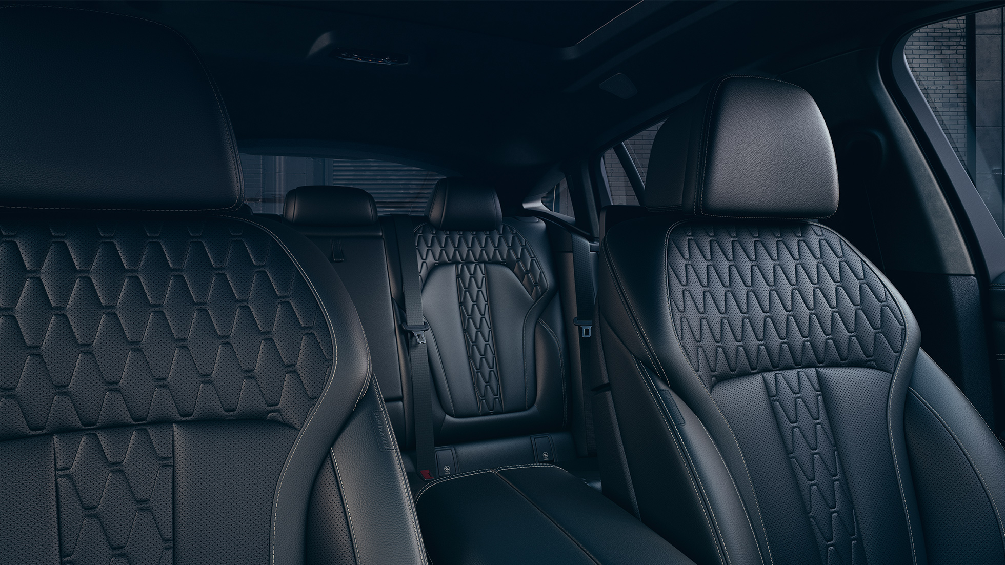 BMW X6 bekleding G06. BMW X6 interieur met zicht op de bekleding G06.