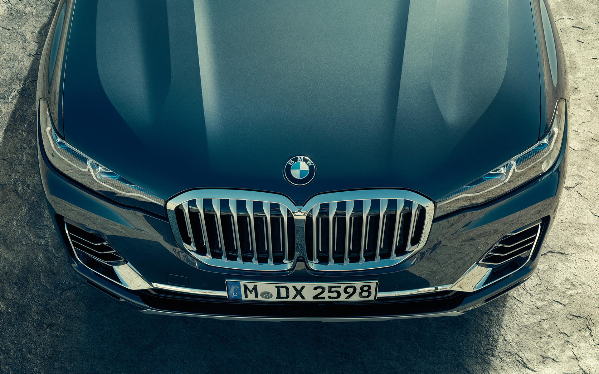 BMW X7 G07 2019 Naseaux BMW vue du dessus BMW X7 G07 2019 Naseaux BMW vue du dessus