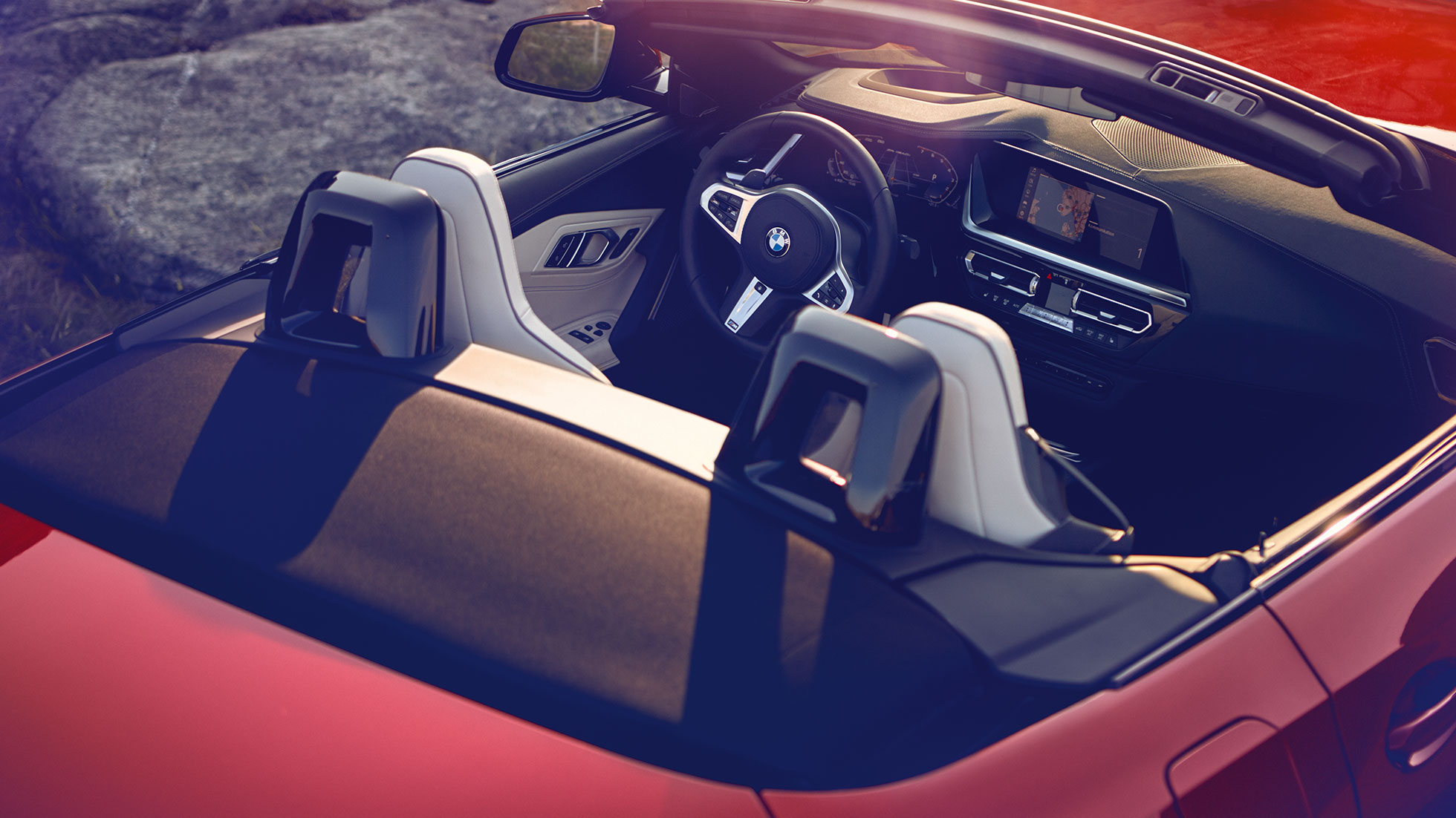 BMW Z4 Roadster voorzetels G29 Zicht op de voorzetels van de BMW Z4 Roadster G29