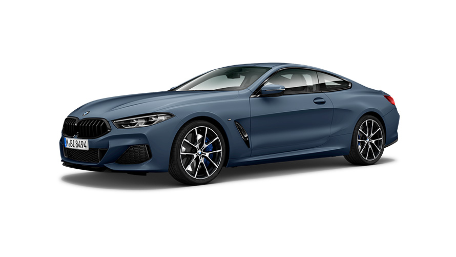 BMW M850i xDrive Coupé GXX 2020 vue trois quarts latérale BMW M850i xDrive Coupé GXX 2020 vue trois quarts latérale