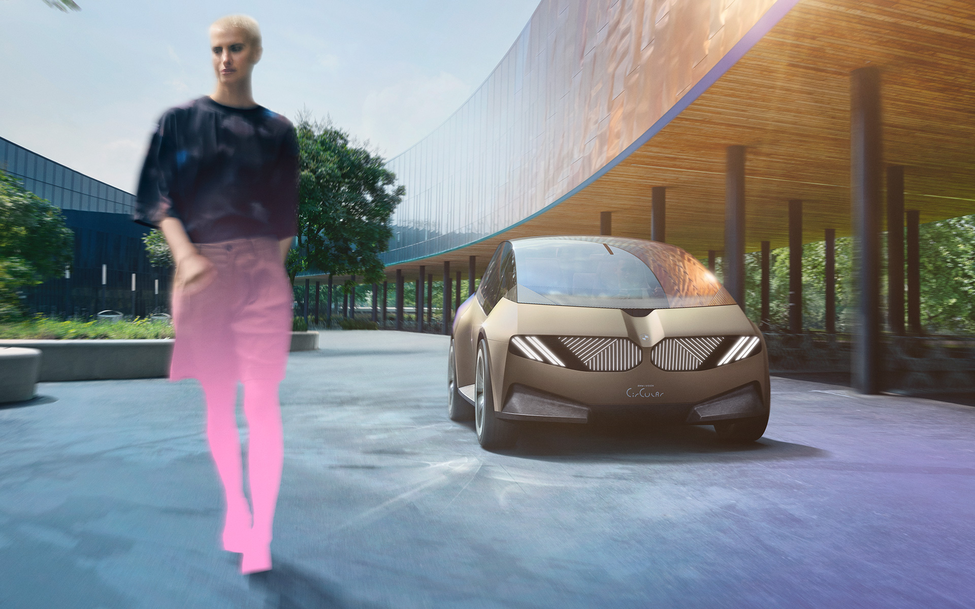 BMW i Vision Circular 2021 visiewagen impressie 1