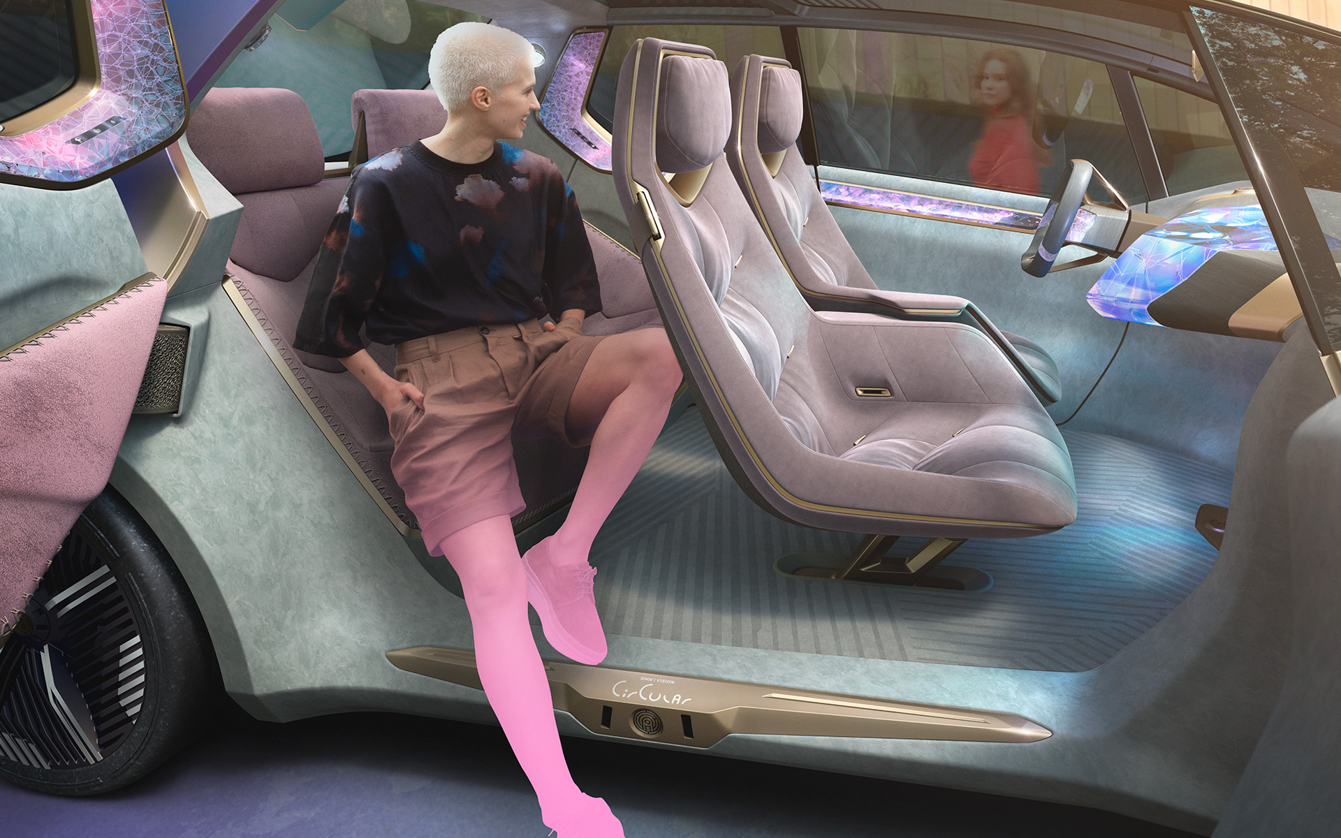 BMW i Vision Circular 2021 visiewagen impressie 3