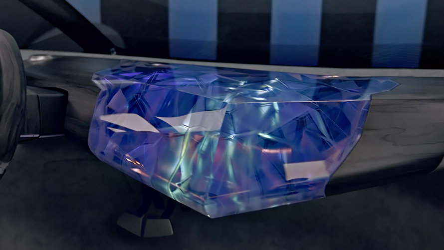 Video interieurdesign instrumentenbord als zwevende sculptuur BMW i Vision Circular 2021 BMW i Vision Circular 2021 visiewagen interieurdesign instrumentenbord als zwevende sculptuur video