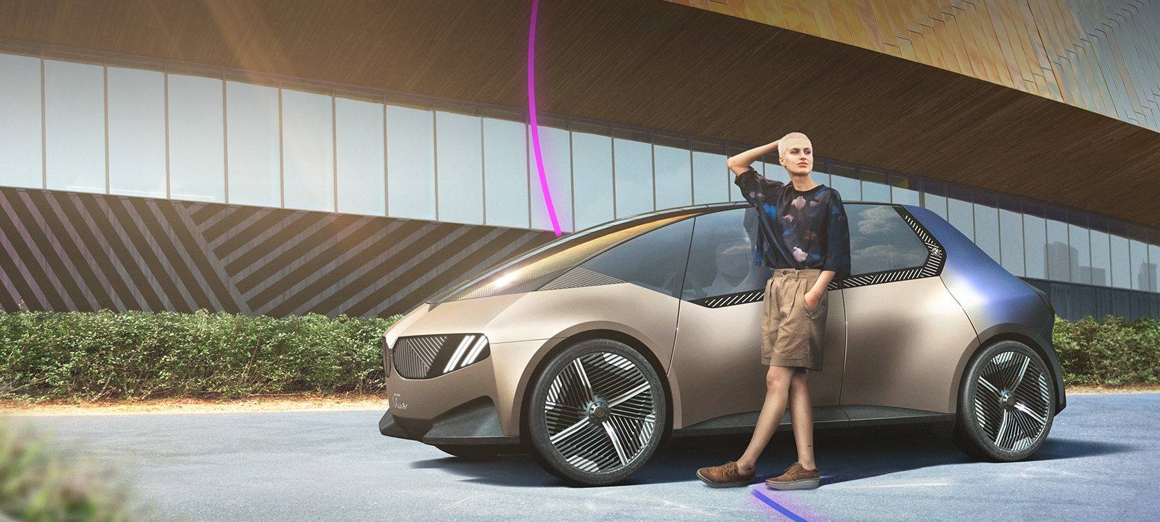 BMW i Vision Circular 2021 visiewagen Circular Design duurzaamheid zijaanzicht