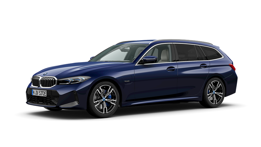 BMW 3 Reeks Touring G21 PHEV 3/4 vooraanzicht stilstaand
