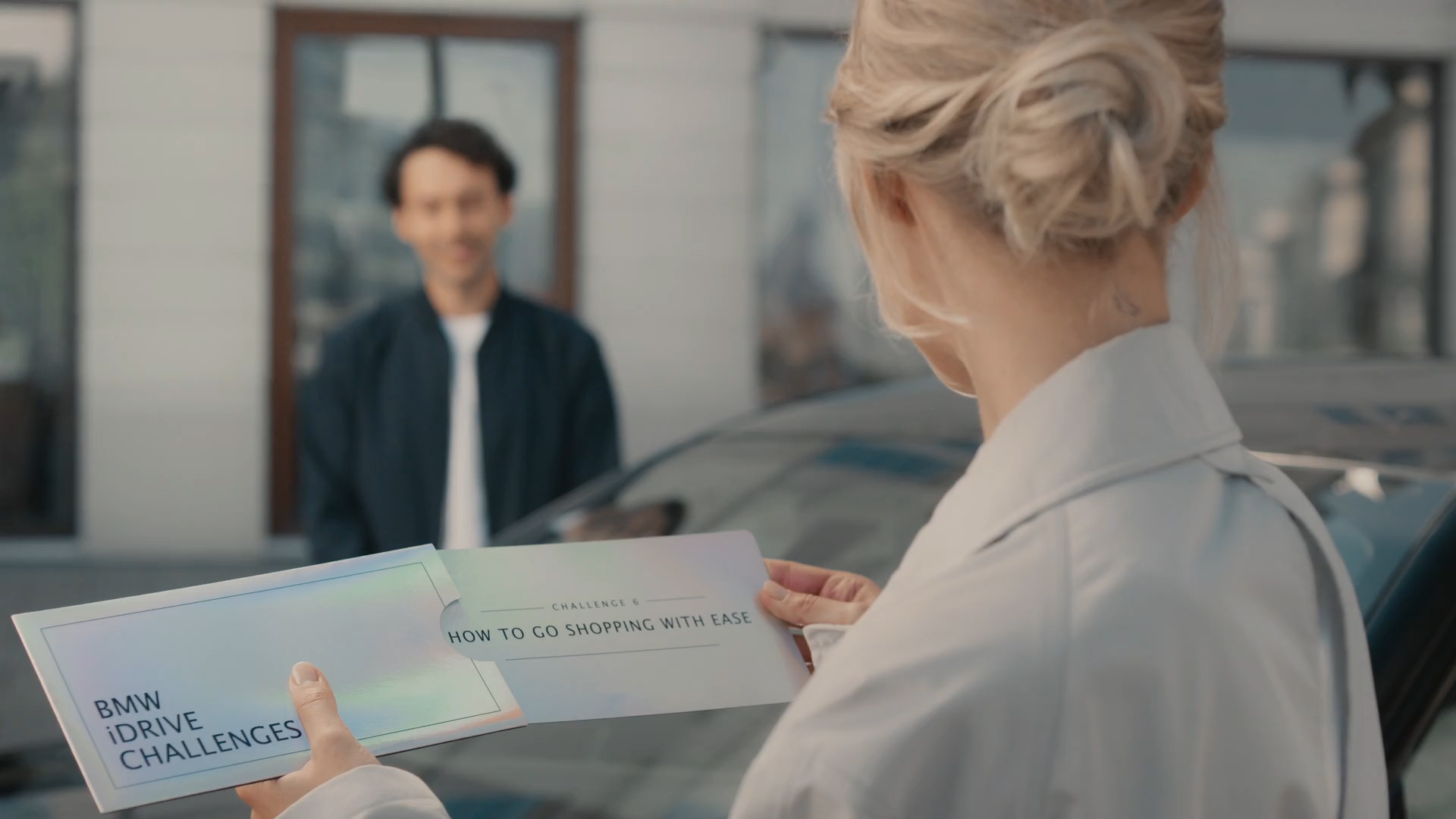 BMW iDrive Challenge shopping BMW iDrive Challenge shopping G70 enveloppe met opgave