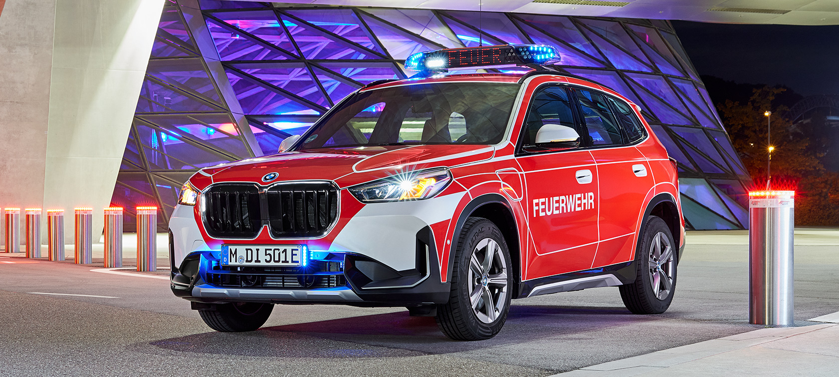Palette de véhicules d'intervention BMW Gamme de véhicules d'intervention BMW 1/3 avant à l’arrêt