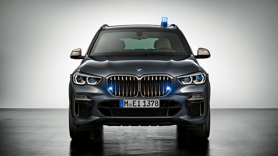 Véhicules de sécurité BMW Équipement supplémentaire extérieur éclairage bleu Véhicules de sécurité BMW Équipement supplémentaire extérieur éclairage bleu